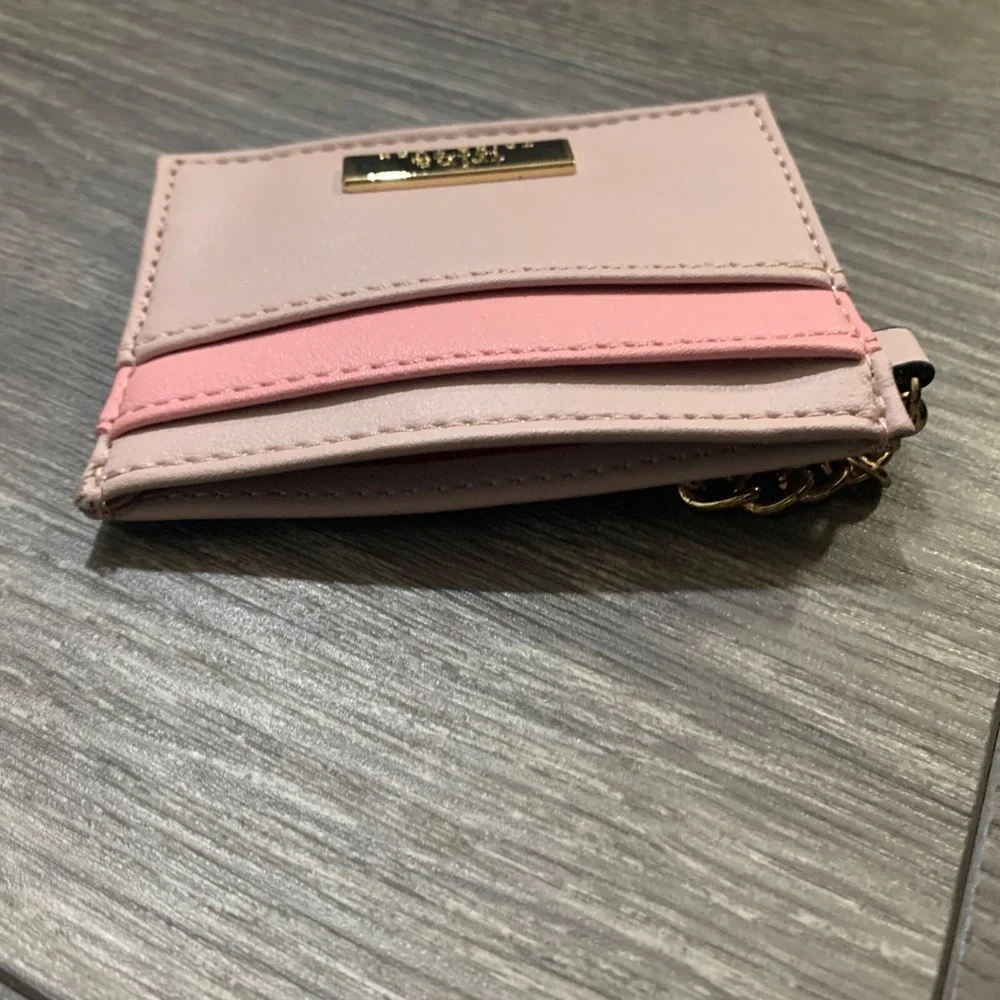 TRINA Trina Turk Mini Wallet‎ Credit Card/ID Holder With Keychain Pink